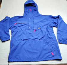 Patagonia Blue Hooded Quarter Zip Pullover Jacket Men's XL