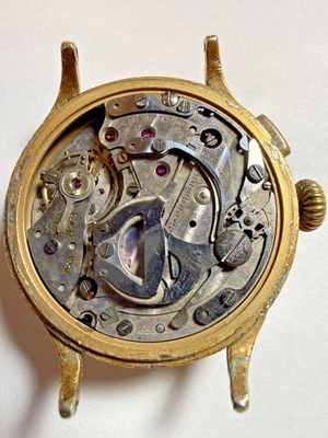 #ad EARLY PIERCE MONO PUSHER CHRONOGRAPH WATCH FOR PARTS OR PROJECT $329.00