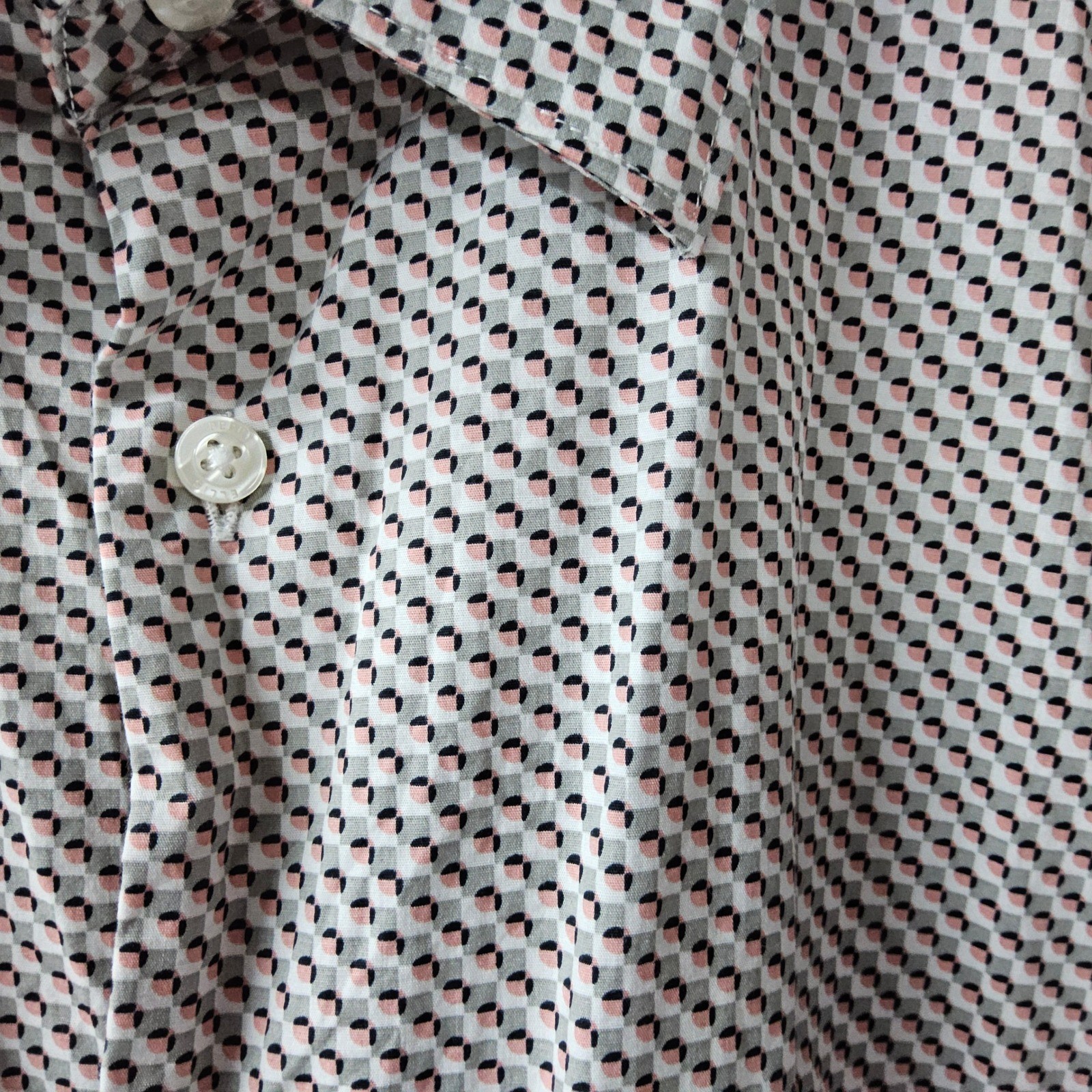 Perry Ellis Stretch Button Down Shirt Geometric P… - image 8