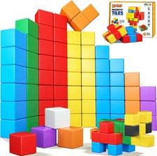 Magnetic Blocks,32PCS Magnetic Building Blocks for Toddlers Age 3-5 Magnet Cubes