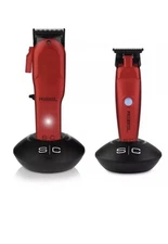 Stylecraft Rebel Clipper Trimmer Super-Torque Cordless Combo Red COMBO- OPEN BOX