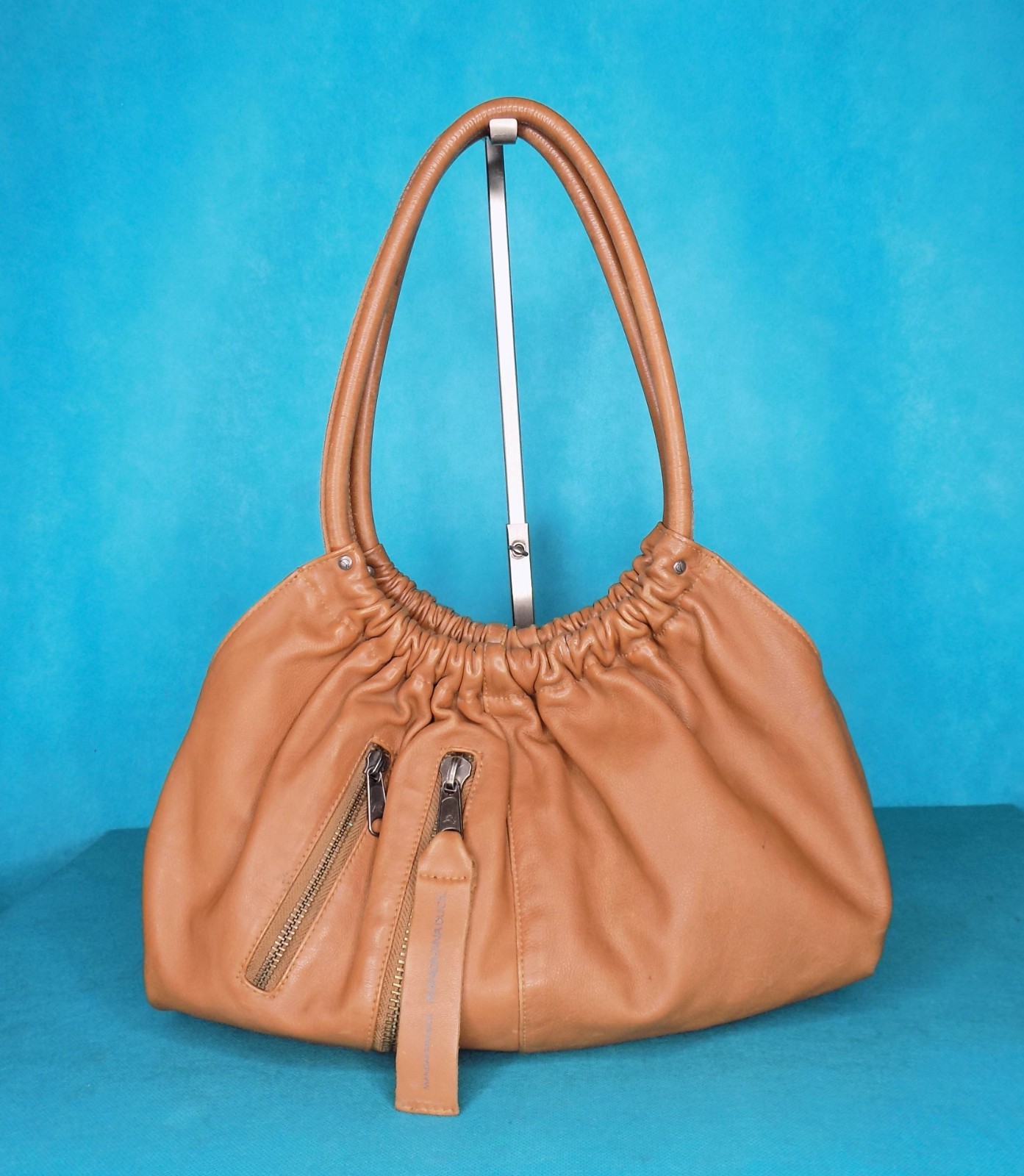 Bolso MANDARINA DUCK De Cuero Marrón Claro De Hombro