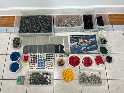 2001 Mega Bloks Pro-Builder Set 9775 Sea Wolf Submarine Incomplete + Extra Parts