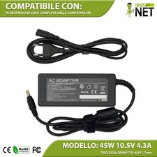 Caricabatterie compatibile con Sony Vaio Duo 10 Pro 11 10,5V 4,3A 45W