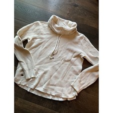 Lauren Ralph Lauren Cowl Neck Pullover Sweater Waffle Knit Top Large