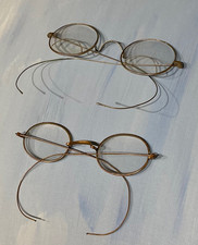 Vintage Round Gold Rimmed Glasses  Silver Wire Rimmed Glasses 2 