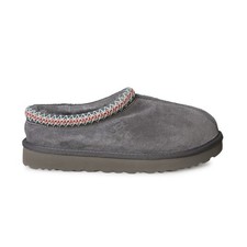 UGG TASMAN DARK GREY SUEDE SHEEPSKIN COMFORT WOMEN'S SLIPPERS SIZE US 6/UK 4 NEW