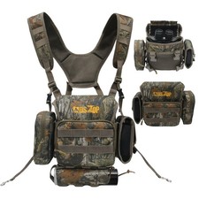MDSTOP Binocular Harness Chest Pack with Magnetic Closure, Waterproof M, Camo
