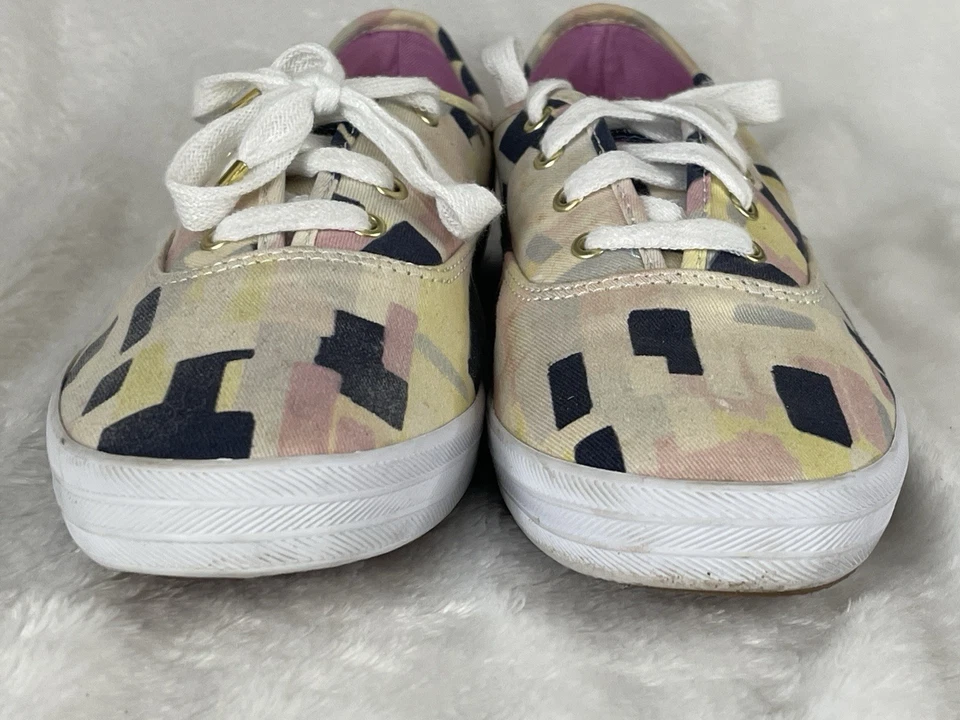 Keds X Birchbox Womens Multi Color Geometric Pattern Sneakers Shoes Sz 9US 40EU - Image 4 of 4