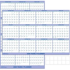 32" x 48" 2026 Wall Calendar, Folded Wet Dry Erase Wall Calendar 12 Month, ...