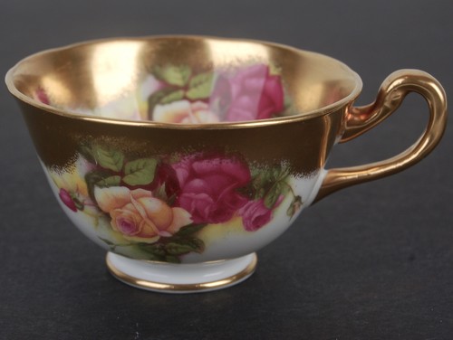 Royal Chelsea Golden Rose 3 Pc Set Plate Teacup Saucer Fine Bone China England - Picture 9 of 12