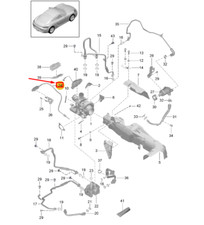 PORSCHE 718 CAYMAN 982 Turbolader Temperatursensor 9A790608101 NEU ORIGINAL