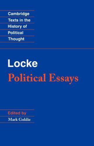 Locke: Political Essays Locke Goldie Paperback Cambridge University Press