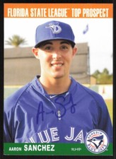 2013 Grandstand Florida State League Top Prospects Aaron Sanchez Auto COA Card