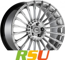 TEC Speedwheels GT5 hyper-silber 8x19" ET45 LK5 112 ML 66.6 Alufelgen 19 Zoll