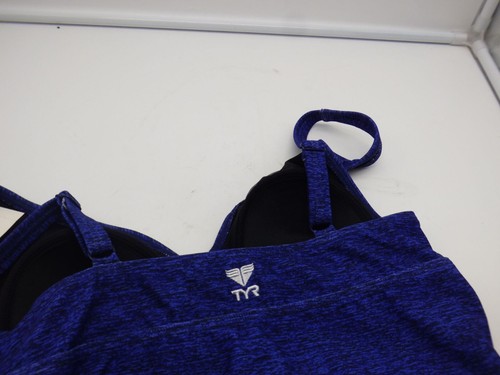 $54.99 TYR Women's Mantra V-Neck Tankini Top, Blue, Size 8 - Picture 11 of 12