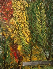 Fall Colors - Original Art by Layne, unframed, One of a Kind piece!