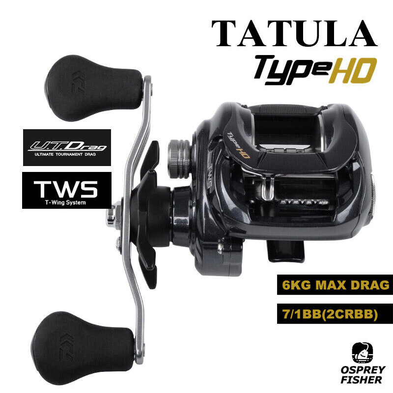 Daiwa Tatula Type-HD Baitcast Fishing Reel 200H 200HL 200HS 200HSL