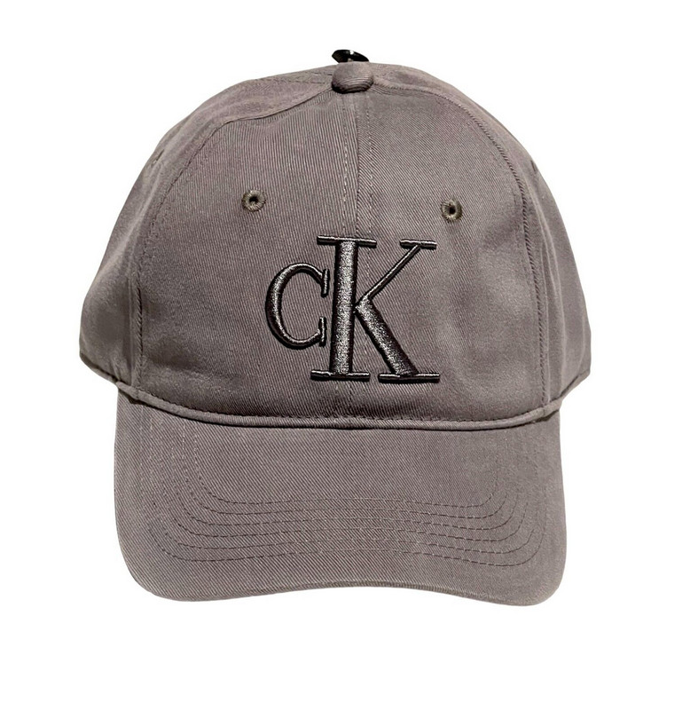 Мужская шапка Calvin Klein с логотипом CK, темно-серая, O/S