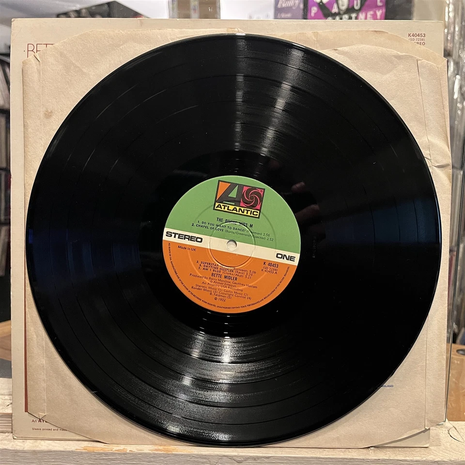 [ROCK/POP/SOUL]~EXC LP~BETTE MIDLER~The Divine Miss M~[1972~ATLANTIC]~+UK IMPORT - Image 3 of 4