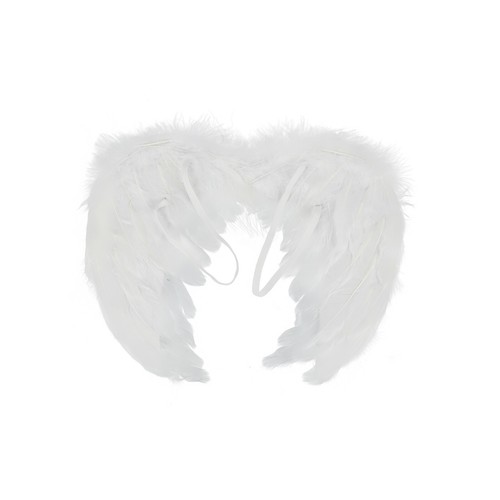 Disfraz de cosplay de Halloween Navidad con Alas de Ángel de Pluma para Niños Adultos con Banda Elástica - Imagen 15 de 52