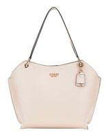 Guess Eco Evaine Tote Bag Schultertasche Tasche Stone Hellgrau Neu