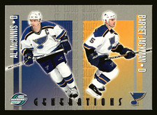 2003-04 Pacific Supreme Generations Al MacInnis Barret Jackman #9 HOF