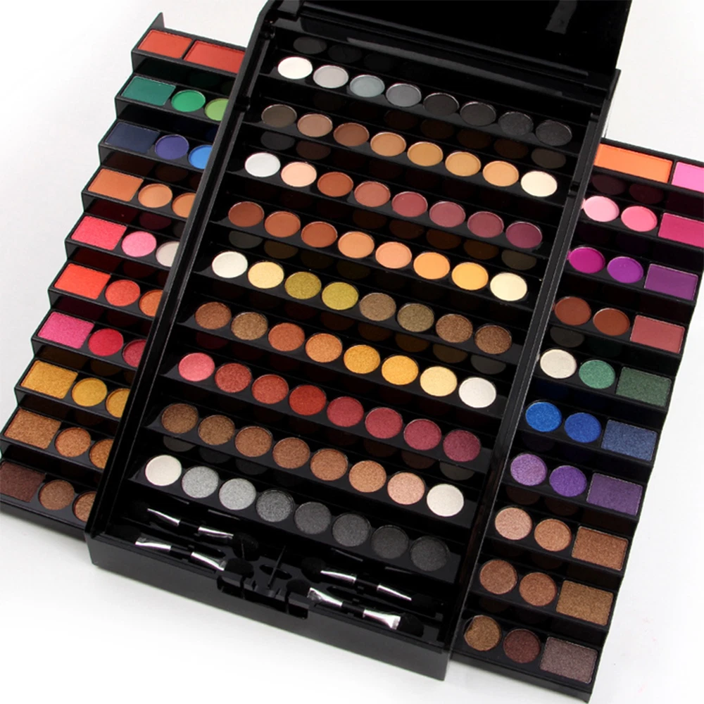 MISS ROSE All in one Makeup Kit eye shadow palette/blushes/powder 130 colors
Opens in a new window o