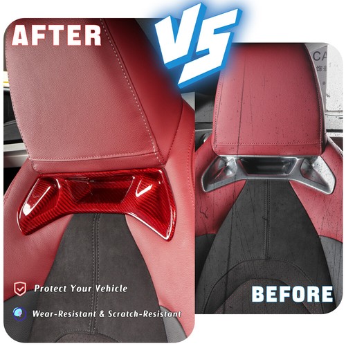 2pcs Real Dry Carbon Fiber Seat Inserts Cover Trim Fit For Supra MK5 A90 2019+ - Bild 7 von 8