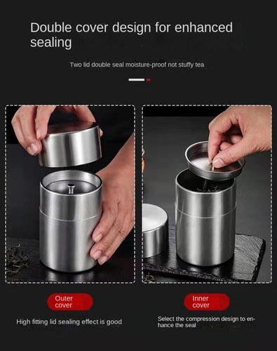 Latas de embalaje de té mini tarro de almacenamiento de azúcar caddies de té contenedores de cocina - Imagen 9 de 12