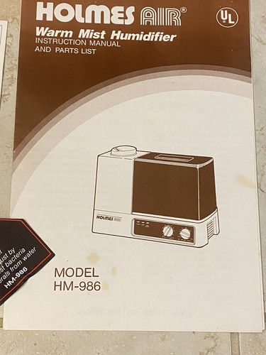Umidificatore a nebbia calda Holmes vintage anni 80 # HM-986 raro testato - Foto 3 di 24