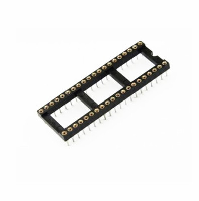 5pcs DIP40 40Pin SIP Round IC Sockets Adaptor Solder Type gold plated machined 