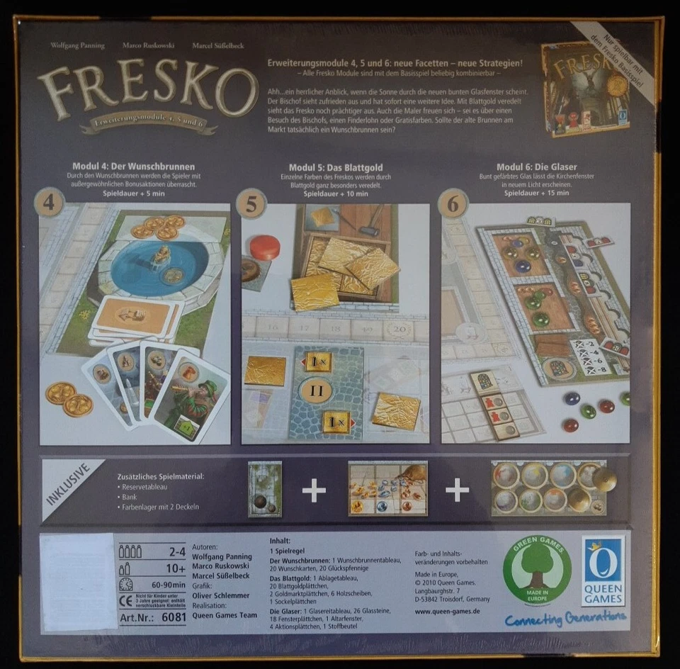 Spiel ☆ Fresko Erweiterungsmodule 4,5 und 6 von Queen Games *** OVP *** 100% - Bild 2 von 2
