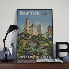 Vintage New York #2  Tourism Holiday Travel Poster Print Picture A3 A4