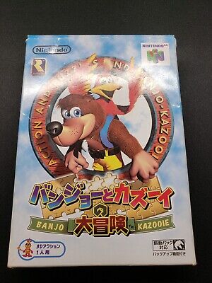 BOXED Banjo Kazooie With Box, Nintendo 64 (NTSC-J) Japan