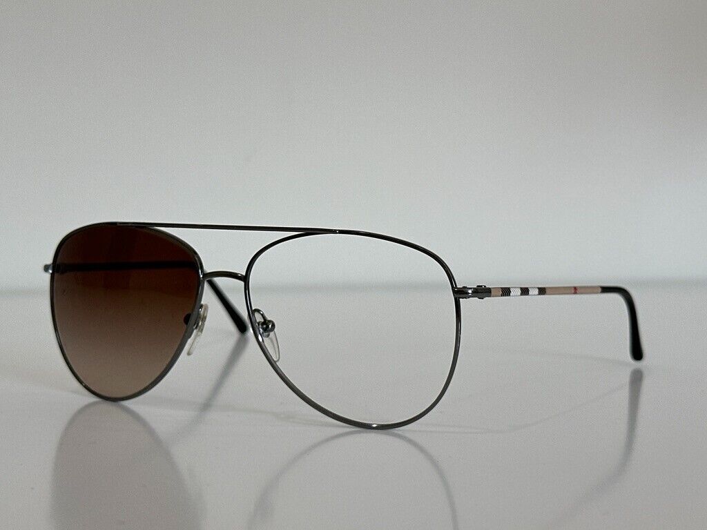 Burberry B 3072 1003/13 Aviator Gunmetal Brown Nova Burberry B 3072 1003/13 Aviator Gunmetal Brown Nova