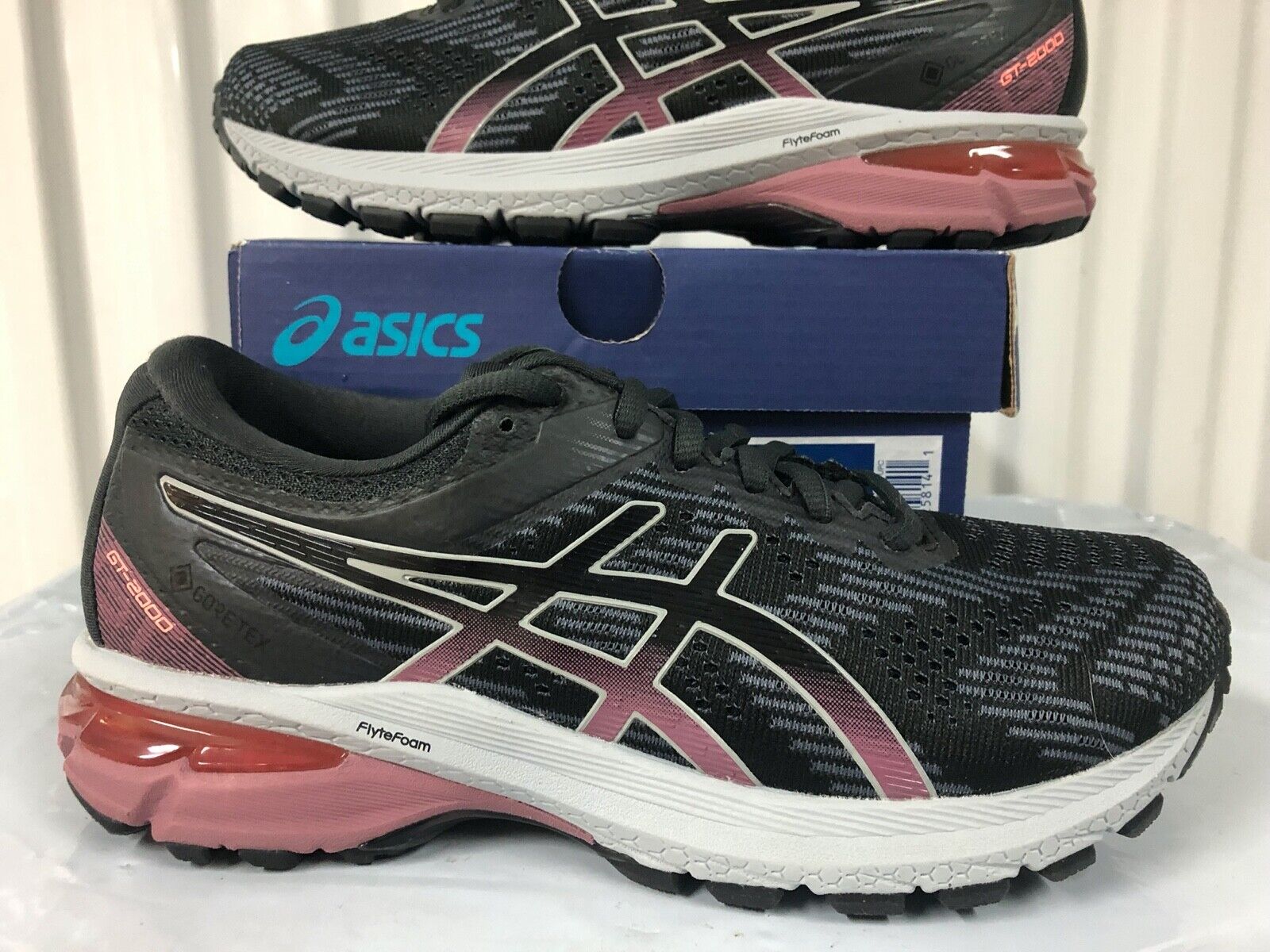 golondrina orden Latón Womens Asics GT 2000 GTX Gore-Tex WATERPROOF Black Grey Plum sz 6 Running  Shoes | eBay