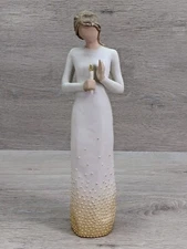 Willow Tree Vigil Figurine Signature Collection Susan Lordi Demdaco Gold Details