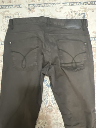 Calvin Klein Mens Gray Denim Slim Fit Straight Leg Jeans Size 34x30 - Picture 5 of 7
