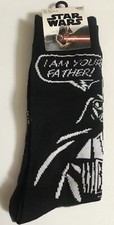 Star Wars Darth Vader Socks Galactic Empire 2-pack Men  s Size 10-13 Disney