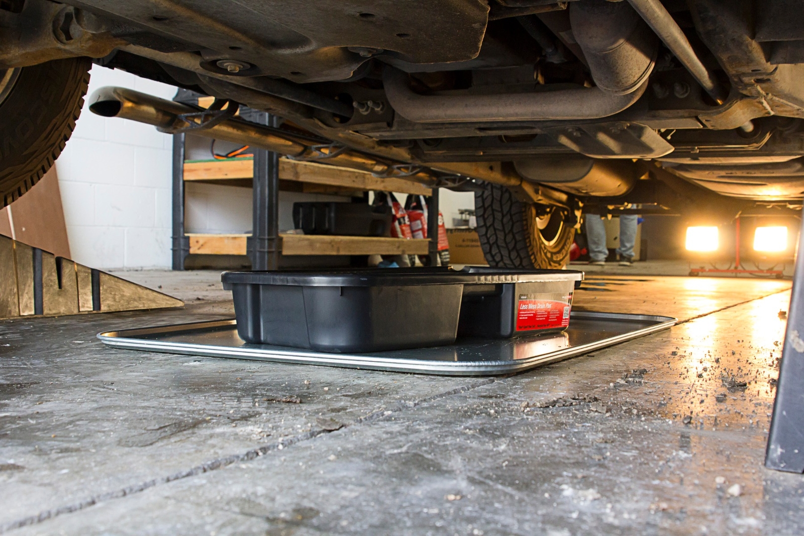 Vassoio Di Scarico Dell'Olio 8L Di Grande Capacit&agrave;] Contenitore Di