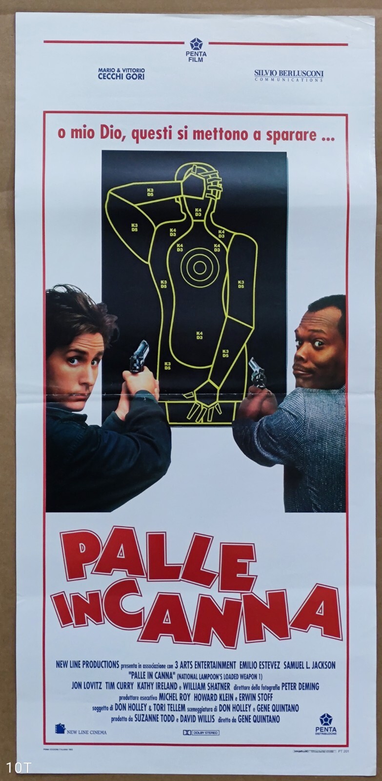 Locandina originale film Palle in canna (1993) - Regia di Gene Quintano