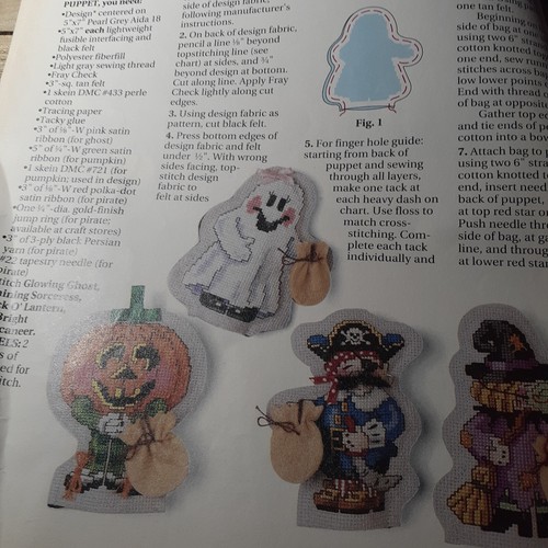 Cross Stitch Quick & Easy MagazineHalloween Haunted House Ornaments 1990 - Picture 3 of 8