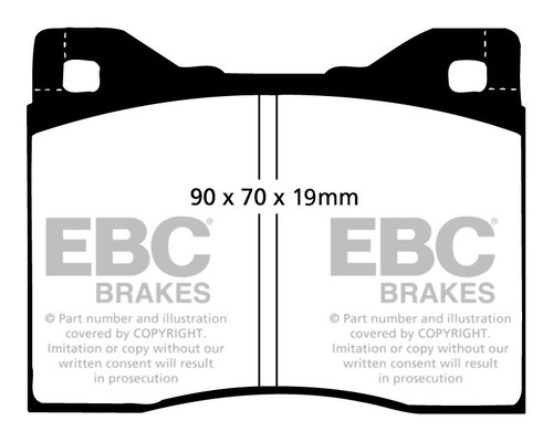 NEW EBC FRONT AND REAR BRAKE DISCS AND PADS KIT OE QUALITY REPLACE - PD40K361 - Picture 2 of 7