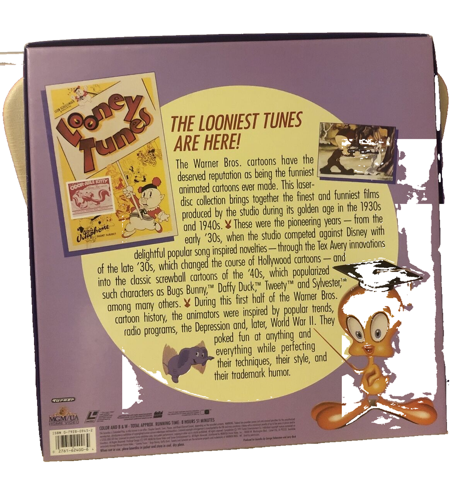 The Golden Age Of Looney Tunes Laserdisc 19331948 Very Rare Set