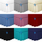4ft Small Double Valance Sheet Polycotton Plain Dyed 5 Colours