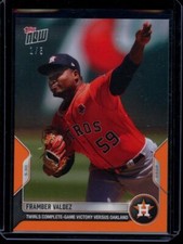 2022 Topps Now #266 Framber Valdez Orange Parallel Card #d 1/5
