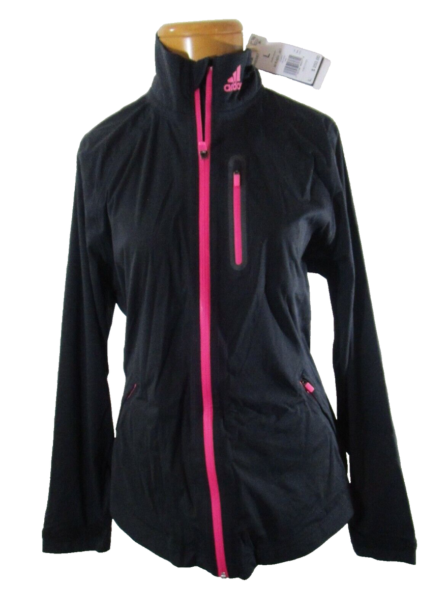【Adidas コリア】 Rain RDY. Dress Jacket NWT Adidas Womens Rain.RDY Golf Jacket L Black HI5597 MSRP