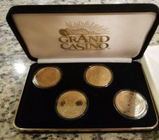 NEW Grand Casino Coushatta Collector Coin Series  SET OF 4 PRESENTATION BOX