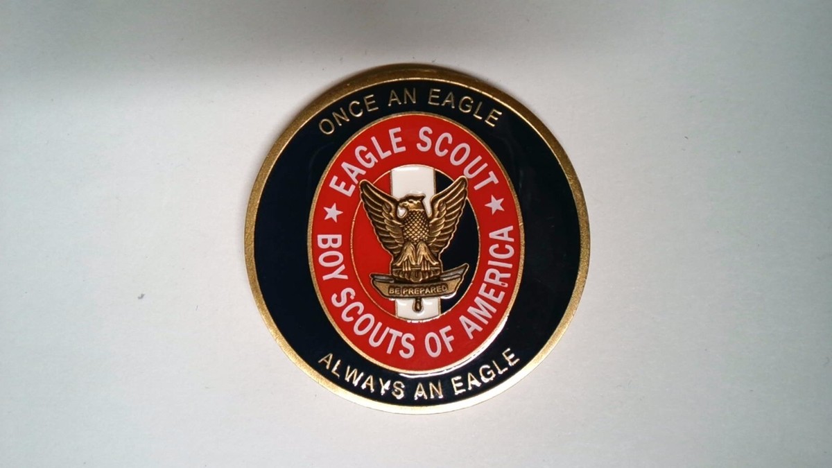 CHALLENGE COIN EAGLE SCOUT CLASS OF 2019 ANDREW J BROWER BOY